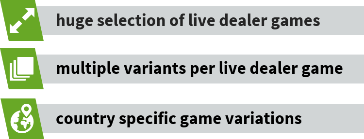Evolution live dealer games